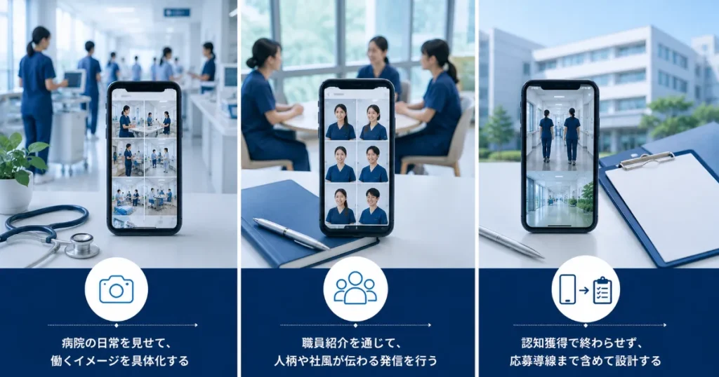 病院のSNS採用で参考になる発信設計のポイント
